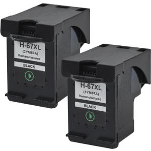 67xl Black Ink Cartridge Replacement for HP Ink 672-Pack High Yield 67xl Printer Ink Compatible with HP Deskjet 2755e 2700 4155e 4100 2752e Envy 6055e 6000 6455e 6400 6458e