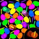 36 Easter Glow Eggs with 36 Mini Glow Sticks for Kids Glow-In-The-Dark Easter Egg Hunt Game, Basket Stuffers Fillers Gift, Party Favors Decorations Supplies, Classroom Prizes