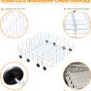 Upgraded 808602302 Dishwasher Lower Rack Replacement Parts for Frigidaire Kenmore Dishwasher Rack LFBD2409LF3C FDB1050REC4 Bottom Rack Frigidaire Gallery Dish Washer Lower Dishrack 154174501 Wheel