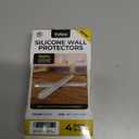 2 x 4 Clear Silicone Wall Protector Strips  Self-Adhesive Door Slam Stoppers & Noise Dampening Bumpers for Cabinets, Car, Toilet Lids, Drawers, Shower  5.5" x 0.7" x 0.2" by Vellax