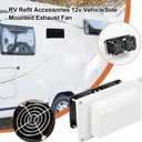 Exhaust Fan, Air Vent Ventilation Fan,12V Side Vent Fan for Motorhome Camper Boat Marine Yacht