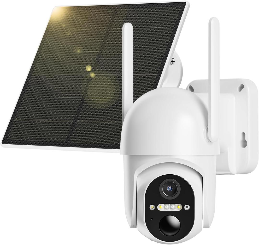 Ebitcam 4G LTE Cellular Security Camera Includes SIM Card(Support Verizon/AT&T/T-Mobile), 2K Solar Outdoor Cam Wireless Without WiFi Needed, 360 Live View, Color Night Vision