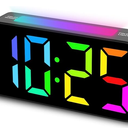 Topski Loud Alarm Clocks for Bedrooms Heavy Sleepers, Digital Clock with Night Light, Large Display, Dual Alarm, Snooze, Dimmable Bedside Alarm Clock for Kids Teens Boys Girls (Black)