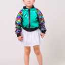 Girls Flip Sequin Jackets Kids Rainbow Sparkle Outwear Toddler Boys Glitter Sleeve Shiny Metallic Coat Birthday (Green, XXXL)