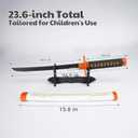 Zisu Shinobu Sword - 23.6" Short Katana Replica for Kids - Complete with Belt, Stand, and True-to-Show Design - Shinobu Sword Ideal for Display
