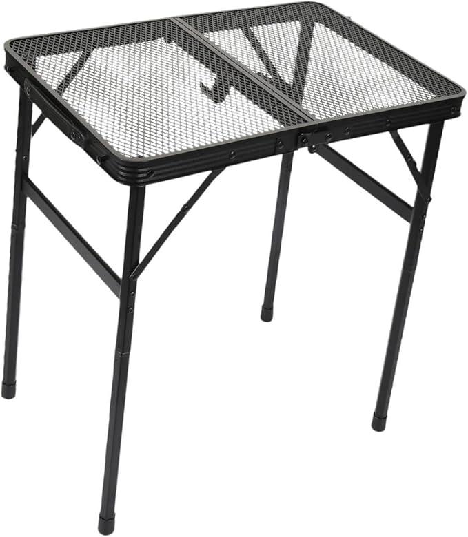 RNXRZANK Compact Outdoor Table for Camping and Picnics, 60x40 Wing Panels