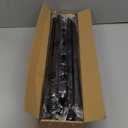 ENJOYBASICS No Drill Curtain Rods for Window 66 to 120 Inches, 5/8 Inch Diameter Renter Friendly Drapery Rod with Adhesive Brackets without Drilling, Adjustable from 27 to 130 Inches, Black