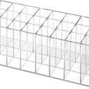 balacoo Lipstick Display Rack: 24 Compartment Acrylic Gloss Organizer Lipstick Organizer Holder Clear Makeup Organizer Case for Lip Gloss Brushes