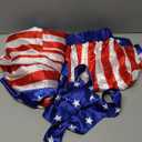 NIHONCOS Mens Boxing Costume Satin American Flag Robe with Hood Shorts Belt Cape Halloween Cosplay Outfit