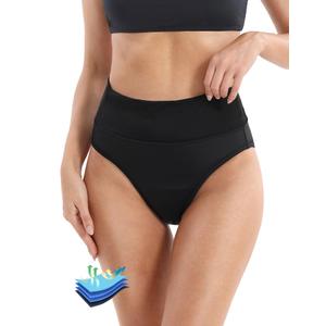 Period Swimwear High Waisted Bikini Bottoms for Teens and Women Large