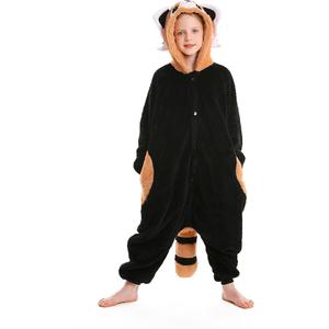 ATOZ Onesie for Kids, Animal Pajamas Halloween Cosplay Costume for Girls Boys, Size 130