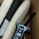 FDW Criss Cross Chair Armless Cross Legged Office Desk Chair Adjustable Swivel Ergonomic Desk Chair No Wheels U Shaped Backrest with Wide Seat Native Sponge Computer Task Vanity Chair for Home Office (Cream)