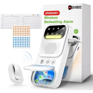 BedWetting Alarm for Boys, Girls, and Older Kids, Wireless Sensor, Bed Wetting Solution