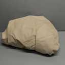 Vailge Round Patio Furniture Covers, 100% Waterproof Outdoor Table Chair Set Covers, Anti-Fading Cover for Outdoor Furniture Set, UV Resistant (Beige&brown, 62"DIAx28"H)