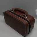 Portable Chinese Tea Set with Carrying Case, Navy Blue Ceramic, Gold Floral Design, Travel Teapot with Filter and 3 Tasting Cups