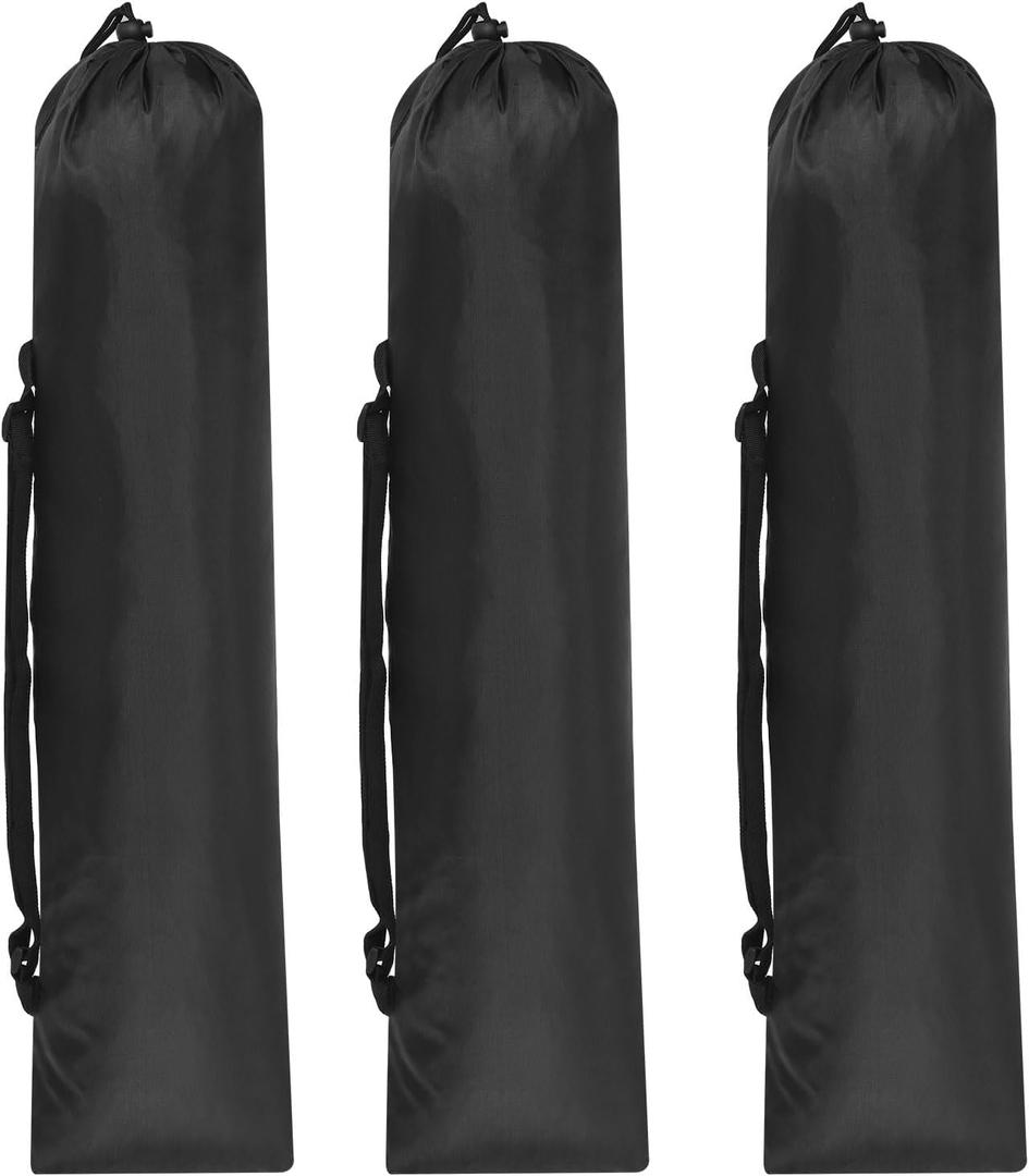 PATIKIL 3 Pack 28x8 Inch Camp Chair Replacement Bags, Black Nylon Folding Camping Chair Carry Tripod Case Bags with Handle for Outdoor Camping