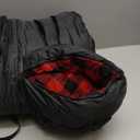 Cold Weather Sleeping Bag 100% Cotton Flannel XXL for Adults Big and Tall,Free Compression Sack (90" x 39" Right Zip, 20F Black)