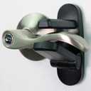 Door Lever Lock (3 Pack) Prevents Toddlers from Opening Doors. 3.25" L * 1.5" W * 4.5" H Easy One Hand Operation for Adults. Durable ABS with 3M Adhesive Backing. Simple Install (Black)