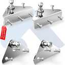 ARANA 13 Stainless Steel Gas Struts Mounting Bracket, Ball Stud Mount Brackets for Universal Lift Supports Shocks Spring Prop, 4 Pcs