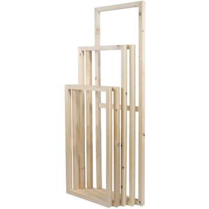 5 Pieces Wooden Inner Frames Set Match for Canvas Wall Art Paintings, 21"x39" overall (7.8"x15.7" inch overall), 7.8"x3.7" + 7.8"x17.7" +  7.8"x21.6" +  7.8"x17.7" + 7.8"x3.7" (Bracket Mounted)