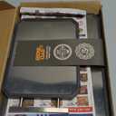 SNOWCLAD Stainless Steel Cutting Board,Double Sided Steel Cutting Board Set for kitchen,Stainless Steel/Wheat straw pp Large for meat,Dishwasher Safe [16 * 11+12 * 8.3 Inch]