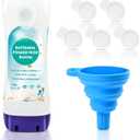 Refillable Bottle for Swiffer Power Mop, 720ML / 24 FL.OZ Reusable Solution Container, Leak-Resistant Lock, Use Any Liquid Cleaner