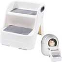 BALAPET Cat Ramp for Litter Box Litter Box Ramp Custom Fit for Automatic Cat Litter Box,with Non-Slip Rubber Feet, Cat Steps Suitable for Small & Elderly Cats