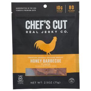Chef's Cut Tender Real Chicken Jerky, Honey Barbecue, 2.5 Ounce (EXP 07/10/25)