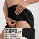 2 x Women's Quick-Dry Running Shorts Athletic High Waisted Shorts for Women with Zipper Pockets Elastic Shorts (Black, S)