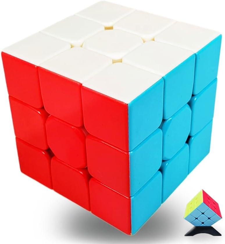 INTEGEAR Speed Cube 3x3 Stickerless with Stand and Tutorial  Easy Turning, Smooth Play, Durable Magic Puzzle Toy for Kids and Adults INTEGEAR Speed Cube 3x3 Stickerless with Stand and Tutorial  Easy Turning, Smooth Play, Durable Magic Puzzle Toy for Kids and Adults