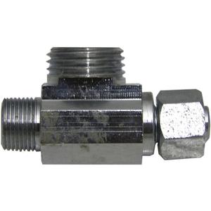 LASCO 06-9123 Angle Stop Adapter Tee for 3/8-Inch OD Compression x 3/8-Inch OD Compression x 1/2-Inch Slip Joint