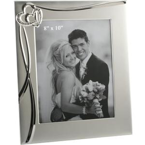 3D Waves & 2 Hearts Photo Frame 8 x 10