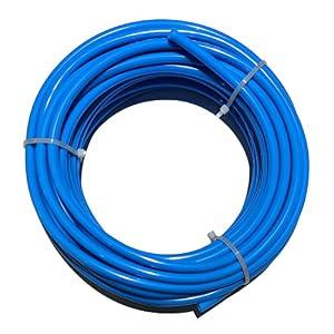 Beduan 16mm x 12mm Blue Pneumatic Tubing Pipe PU Polyurethane Air Compressor Tubing Hose Pipe Line Fluid Transfer 16.4ft 5 Meter