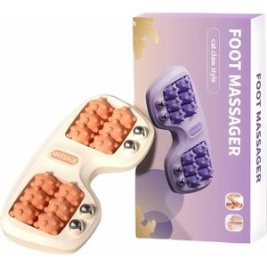 2 x Foot Roller Massage for Plantar Fasciitis, Portable Feet Roller Therapy for Circulation and Pain Relief, Reflexology and Deep Tissue Muscle Tool