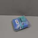 Women's High Waisted Bikini Sets Sporty Crop Top Color Block Swimwear Bandeau Scoop Neck Vintage Two Piece Bathing Suits (Large, Blue)