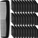 Zopeal 400 Pieces Hair Comb Bulk 5 Inch Mini Small Plastic Black Combs for Hair Cutting Pocket Styling for Women Men,Travel, Hotel, Homeless, Nursing Home, Charity