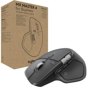 Logitech MX Master 4 for Business, Wireless Mouse with Quiet Clicks, 8K DPI, MagSpeed Scrolling, Logi Bolt Receiver, Bluetooth, Actions Ring, Haptics, USB-C Charging – Graphite