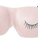 Bucky Ultralight Comfortable Contoured Travel and Sleep Eye Mask, Strawberry Eyelash, One Size