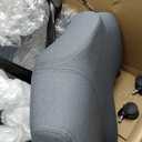 HAG Capisco Sit to Stand Chair-Black Frame-Upholstered Dark Gray, 29 inches x 29 inches x 37.5 inches