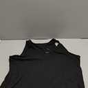 LOLONG Womens Tank Tops Summer Sleeveless Ribbed Knit Sexy Shirts Casual Cut Out Ring Keyhole Neck Tanks (Large, Black)