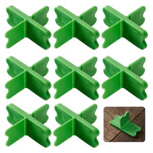 Deck Board Spacer Tool Set, 4 Thicknesses 1/16-1/4 inch, Deck Spacers Assorted for Pressure Treated Composite Decking-Green (8)