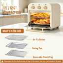 PHS 13 QT Toaster Oven Air Fryer Combo with Mechanical Knobs, Standard