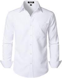 JEMITOP Men's Stretch Regular Fit Long Sleeve Dress Shirts Lightweight Business Casual Button Down Shirts with Pocket Large JEMITOP Men's Stretch Regular Fit Long Sleeve Dress Shirts Lightweight Business Casual Button Down Shirts with Pocket Large