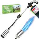Weed Torch Propane Burner,1,800,000BTUs Blow Torch Flame Thrower,Weed Burner with Self Igniting and Ergonomic Handle for Weeding,Roofing,Melting(Fuel Not Included)
