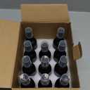 12Pack 2oz Black Glass Pump Bottles, 60ml with Black Pump, Empty Refillable Travel Small Container For Lotion Cream Essentil Oil Shampoo (60mlpumpBLK)