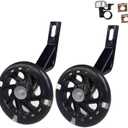 Training Wheels for Bike,Compatible for Bikes of 12 InchFlash Mute Wheel (black)