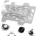DVE41A3000W/A3 DVE45T3200W/A3 DVE45T3400P/A3 Dryer Heating Element Kit For Samsung DVE45T3400V/A3 DVE45T3400W/A3 DVE45T6000W/A3 DVE45R6100C/A3 DVE45R6100W/A3 DVE45R6100P/A3