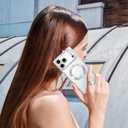 OOK Magnetic Case Made for iPhone 17 Pro Max 6.9 Inch (Compatible with MagSafe) Clear Phone Cover with Screen Protector Soft TPU Anti-Scratch Shockproof Protective Case for Women Men - Silver