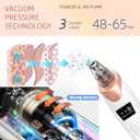 2026 Pore Vacuum, Rechargeable Blackhead Remover Vacuum with 5 Suction Heads, Face Vacuum Pore Cleanse 3 Adjustable Suction Levels, Stainless Steel Tools for Nose Face, At-Home Skincare Kit- White