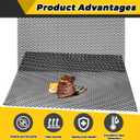 Gisafai 7 Gauge 1'' x 1/2'' Steel Expanded Metal Sheet Flattened Metal Mesh Sheet Steel Mesh for BBQ Grill Smokers, Black(1 Piece,48 x 36 Inches)